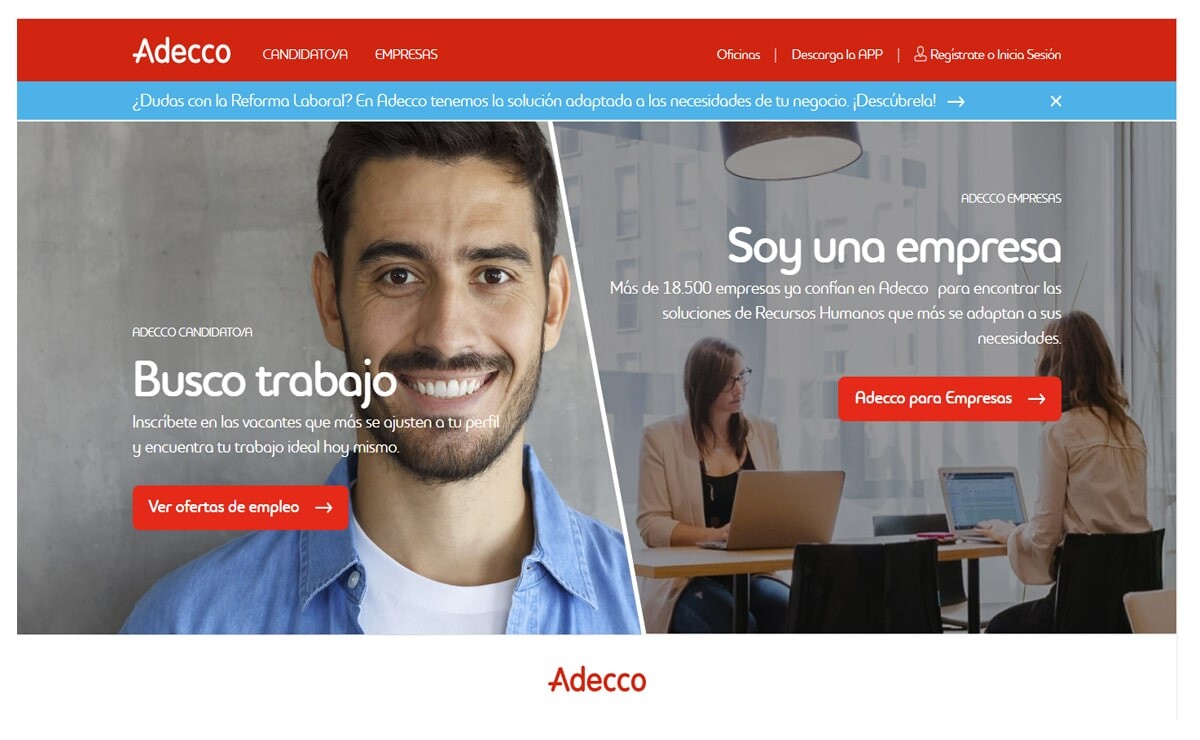 1.500 ofertas de empleos se ofertan en Adecco