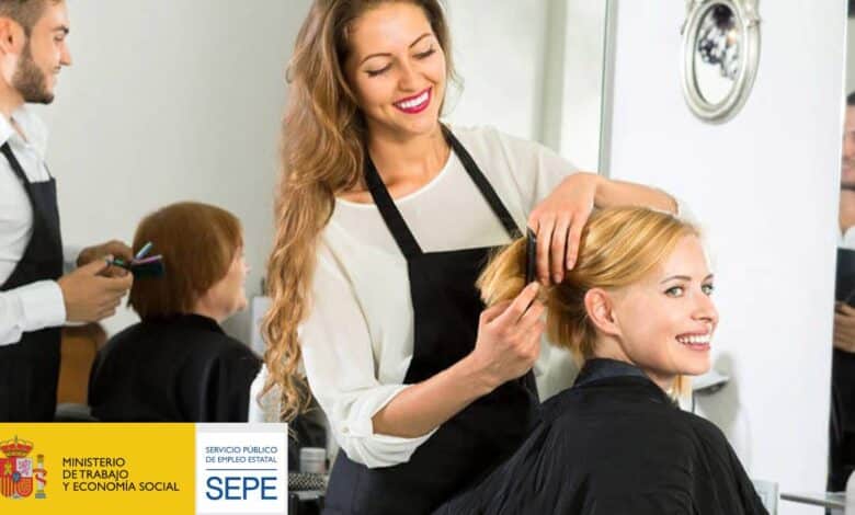 Oportunidad para peluqueros: SEPE anuncia 127 cargos disponibles