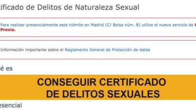 Conseguir Certificado Delito Sexual