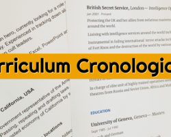 curriculum cronologico