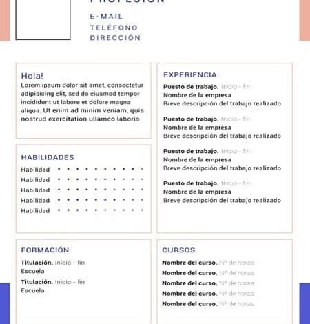 Curriculum vitae con marcos