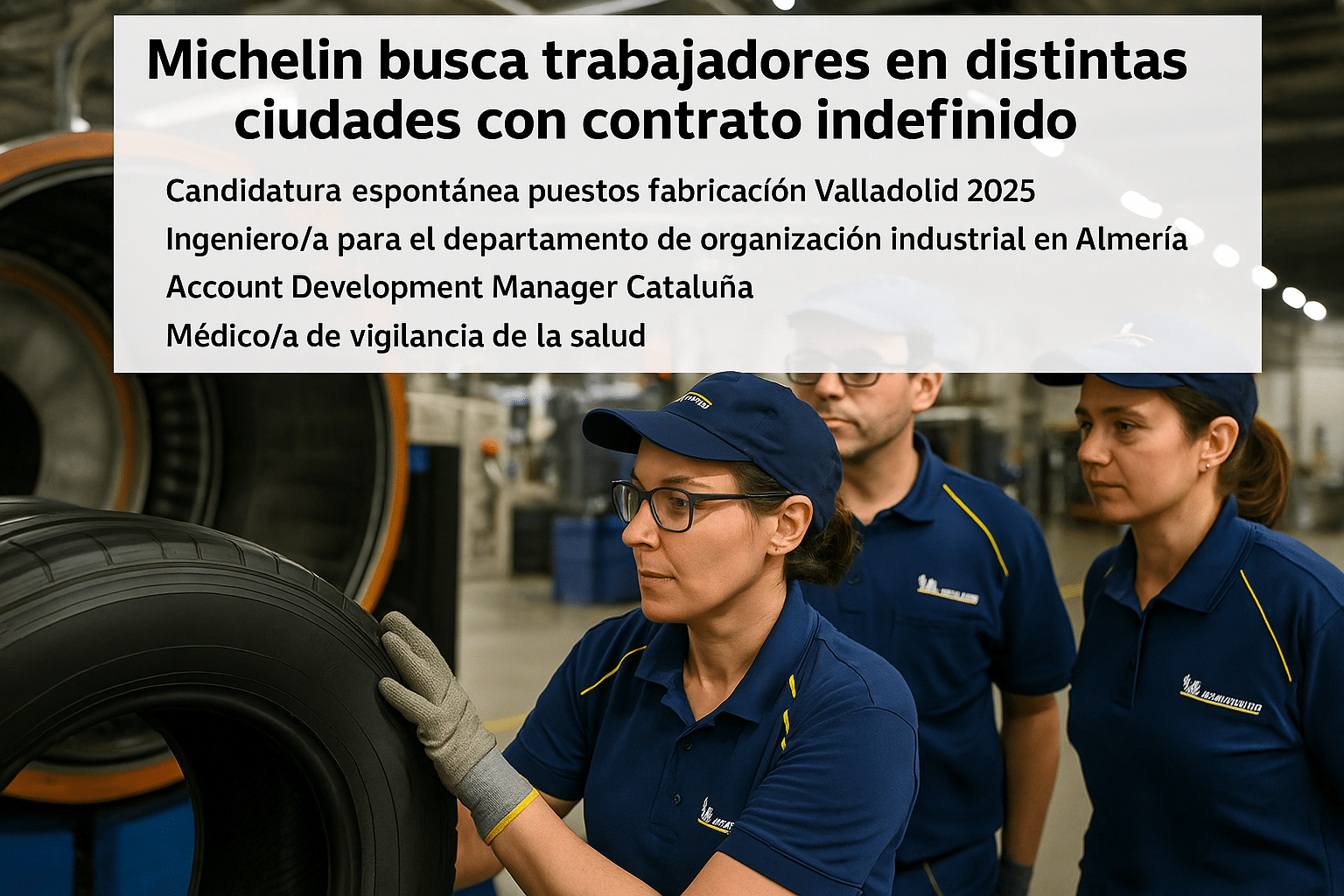 Michelin busca talento en toda España: abre nuevas vacantes en producción, ingeniería, salud y desarrollo comercial
