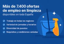🔍 Más de 7.000 ofertas de empleo en limpieza disponibles en toda España