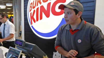 trabajador de burger king