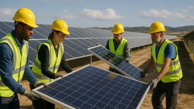 Nuevas vacantes para oficiales de electricidad en un parque solar en Cartagena